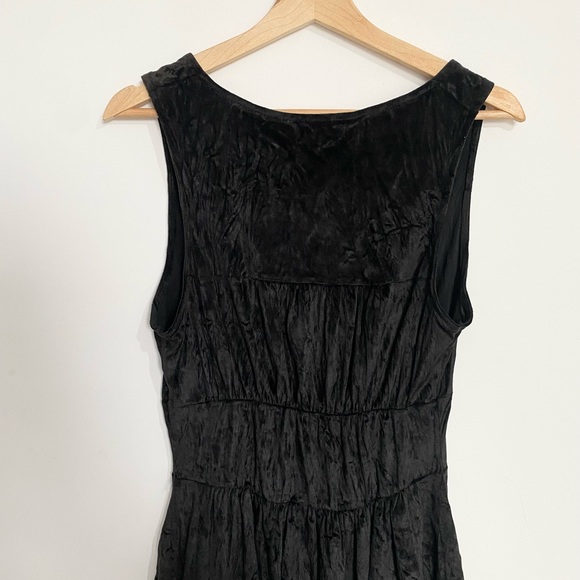 Zara Velvet Style V-Neck Sleeveless Top Size M Black - Picture 9 of 9